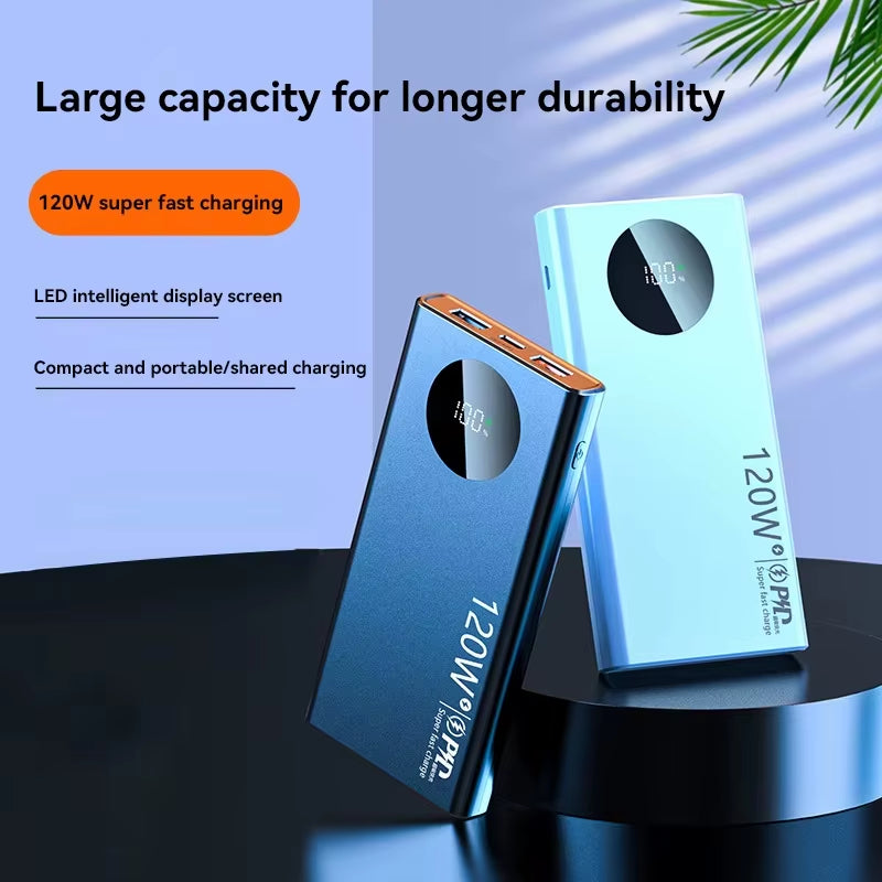 Unleash Power On-the-Go: 120W 50000mAh Ultra-Fast Charging Power Bank for iPhone, Samsung, and Huawei - Your Ultimate Portable Battery Solution for 2024!