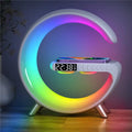 BIG G Multifunctional Bluetooth Speaker with RGB Night Light and Fast Wireless Charging Stand for iPhone, Samsung, and Xiaomi