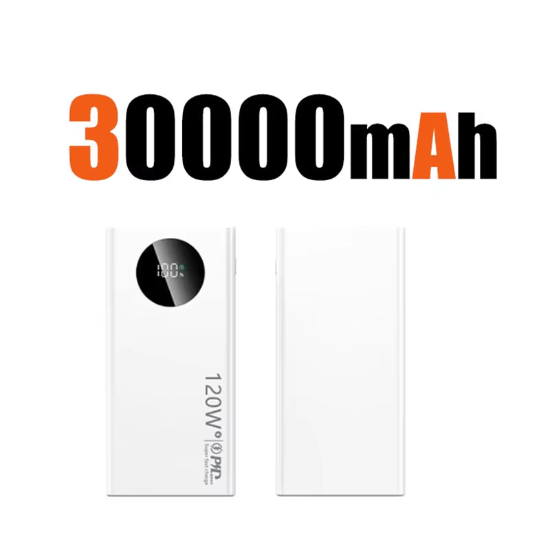 Unleash Power On-the-Go: 120W 50000mAh Ultra-Fast Charging Power Bank for iPhone, Samsung, and Huawei - Your Ultimate Portable Battery Solution for 2024!