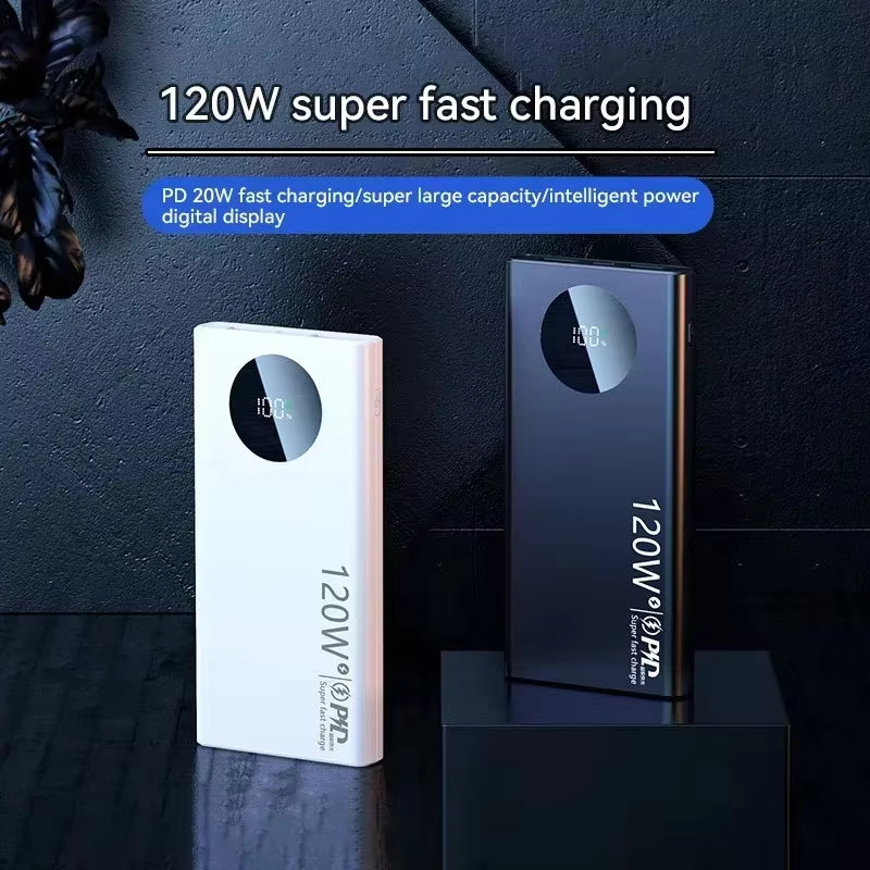 Unleash Power On-the-Go: 120W 50000mAh Ultra-Fast Charging Power Bank for iPhone, Samsung, and Huawei - Your Ultimate Portable Battery Solution for 2024!